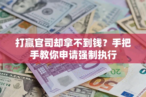 武汉打赢官司却拿不到钱？手把手教你申请强制执行