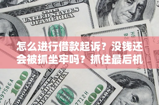 武汉怎么进行借款起诉？没钱还会被抓坐牢吗？抓住最后机会！