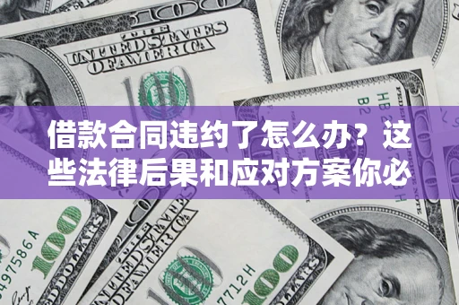 武汉借款合同违约了怎么办？这些法律后果和应对方案你必须知道