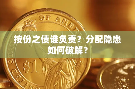 武汉按份之债谁负责？分配隐患如何破解？
