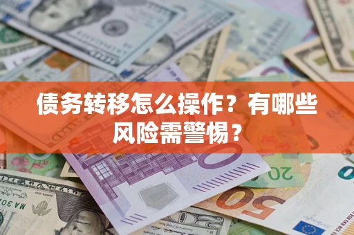 武汉债务转移怎么操作？有哪些风险需警惕？