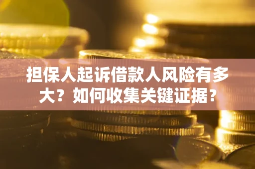 武汉担保人起诉借款人风险有多大？如何收集关键证据？