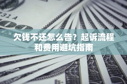 武汉欠钱不还怎么告?起诉流程和费用避坑指南 武汉欠钱不还怎么告?起诉流程和费用避坑指南