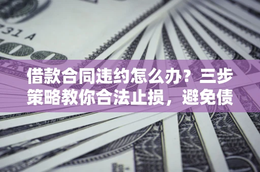 武汉借款合同违约怎么办？三步策略教你合法止损，避免债务危机升级