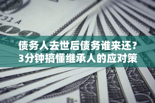 武汉债务人去世后债务谁来还？3分钟搞懂继承人的应对策略