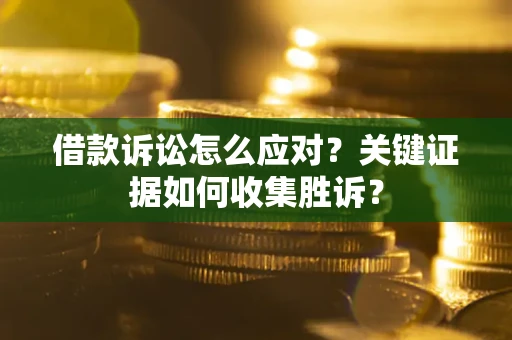 武汉借款诉讼怎么应对？关键证据如何收集胜诉？