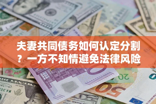 武汉夫妻共同债务如何认定分割？一方不知情避免法律风险必看！